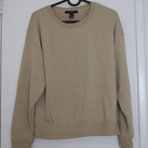 Beige Forever21 Crewneck